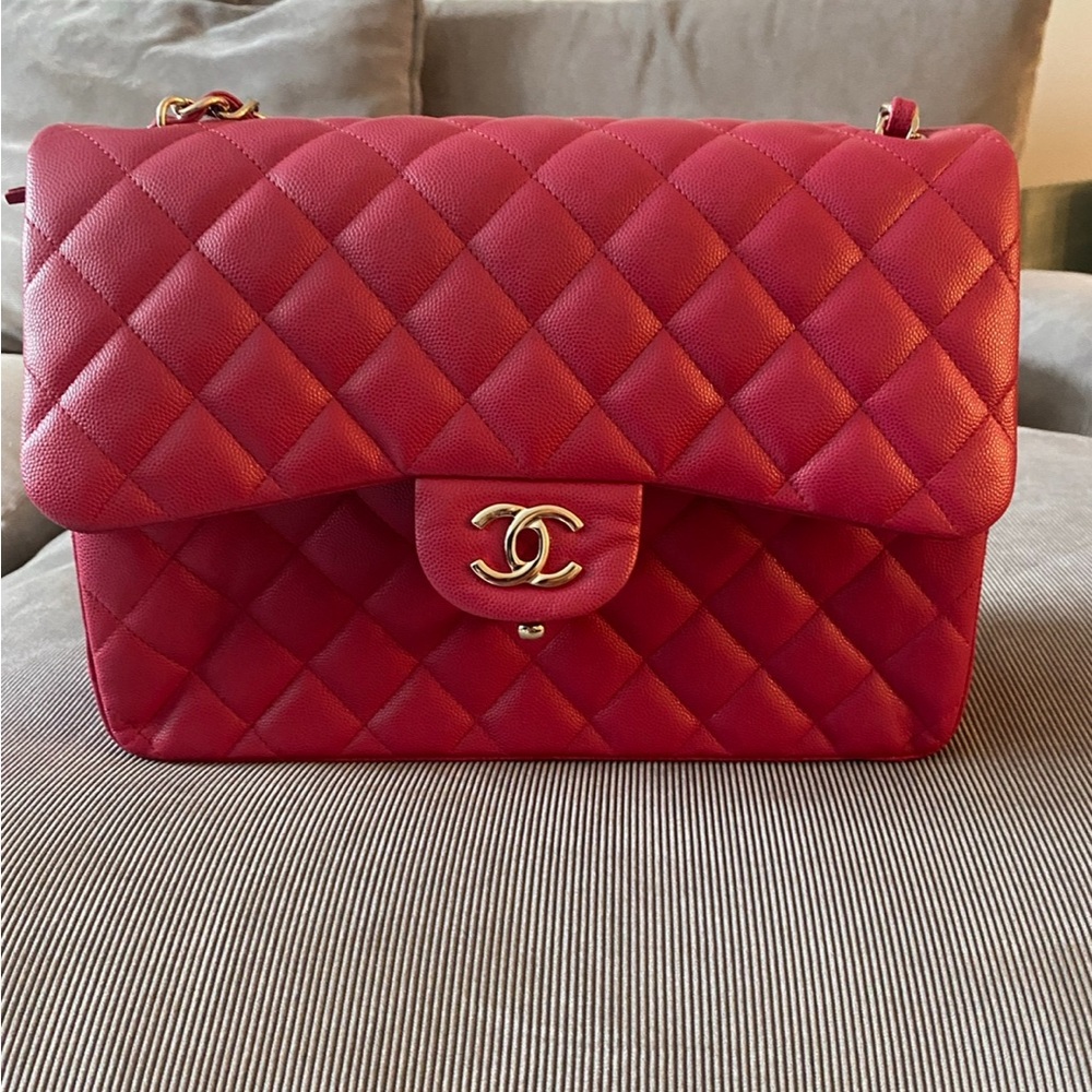Chanel purse with original receipt authentication card box and storage bag